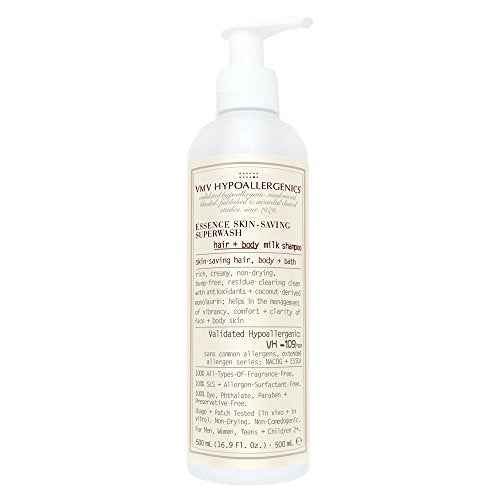 VMV HYPOALLERGENICS Hypoallergenics Essence Skin-Saving Super Wash Hair and Body Milk Shampoo 16.9 Fl Oz (Pack of 1)