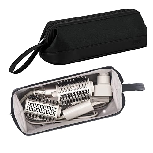Airwrap Travel Case for Dyson/Shark Flexstyle, Travel Pouch for Complete Styler and Attachments, Travel Bag for Hair Dryer (Black)