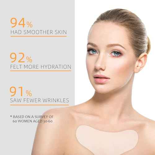 Chest Wrinkle Pads-2 Pcs Silicone Patches for Wrinkles, Anti Wrinkle Patches for Decollete & Cleavage, Anti Aging Wrinkle Remover, Reusable Overnight Wrinkles Treatment While Sleeping