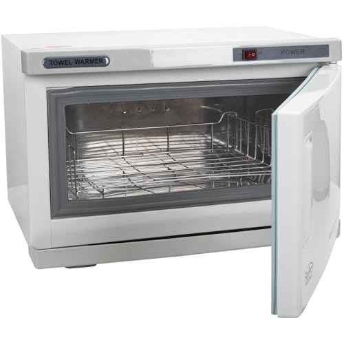 ForPro Warm & Cozy Hot Towel Warmer, Large 16L Capacity Cabinet, Stainless Steel Rack, White