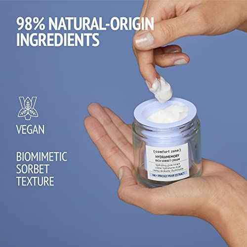 [ comfort zone ] Hydramemory Rich Sorbet Cream | Hydrating Glow Cream For Long-Lasting Moisturized, Firm, And Radiant Skin | All Day Softness