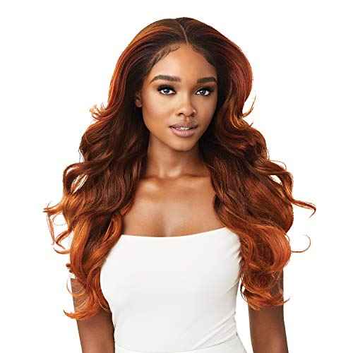 Outre Lace Front Wig - Perfect Hair Line 13X6 Faux Scalp - Laurel (DR4/CREAMY MOCHA)