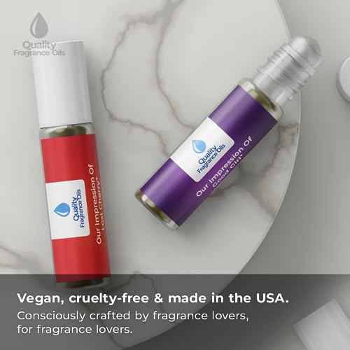 Quality Fragrance Oils' Men's Top 5 Niche Cologne Impressions #1 (Generic Versions of Niche Designer Fragrance) Sampler Gift Set of 5 10.35ml Roll-ons