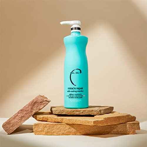 Malibu C Miracle Repair Reconstructor - Nourishing Hair Treatment for Weak, Damaged Strands - Flax Protein & Vitamin B5 for Moisture
