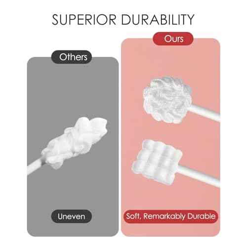 dearlomum Upgraded 32PCS Baby Tongue Cleaner, Disposable Newborn Toothbrush & Oral Cleaning Stick, Gauze Gum Cleaner for Infant Dental Care, 0?36 Months Baby Mouth Wipes