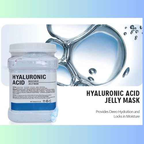 Hyaluronic Acid Jelly Mask ? Professional Gel Face Mask for Facials, Vajacial Mask Treatment, Mascarilla Hiroplastica Facial, Hydrating Skincare Mask