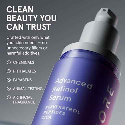 iRestore Retinol Serum for Face - 1% Retinol with Peptides & Hyaluronic Acid - Anti Aging Night Serum for Sensitive Skin - Fragrance Free, Reduces Fine Lines, Wrinkles (Pack of 1)