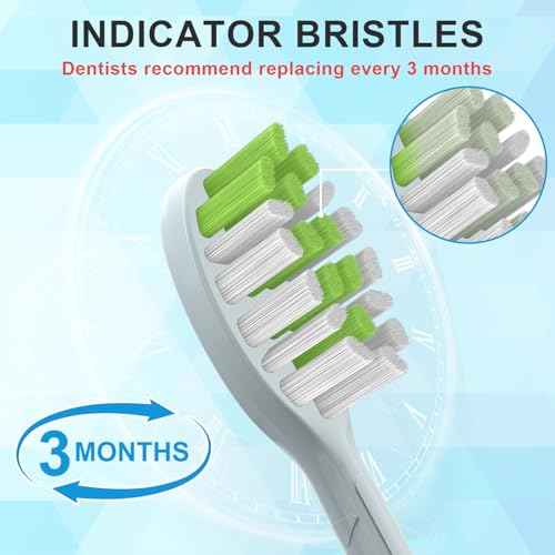 Replacement Toothbrush Heads for Philips One Series Sonicare Battery Toothbrush BH1022/07, 10 Count Replacement Toothbrush Heads with Cover Compatible with BH1022/07