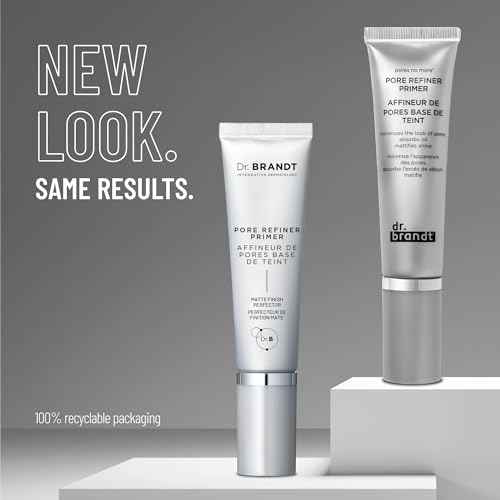Dr. Brandt Pores No More, Pore Refiner Primer - Instantly Minimizes the Appearance of Pores, Absorbs Oil & Mattifies Shine - 1.0 fl oz, Pack of 2