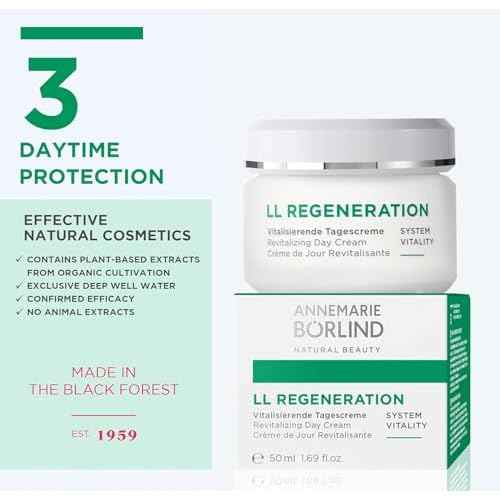 ANNEMARIE B?RLIND - LL REGENERATION Revitalizing Day Cream - Natural Vitamin C E and Retinoid Anti Aging Face Cream for Visibly Firmer and Wrinkle Free Skin - Step 3 of 5 - 1.69 Fl Oz.