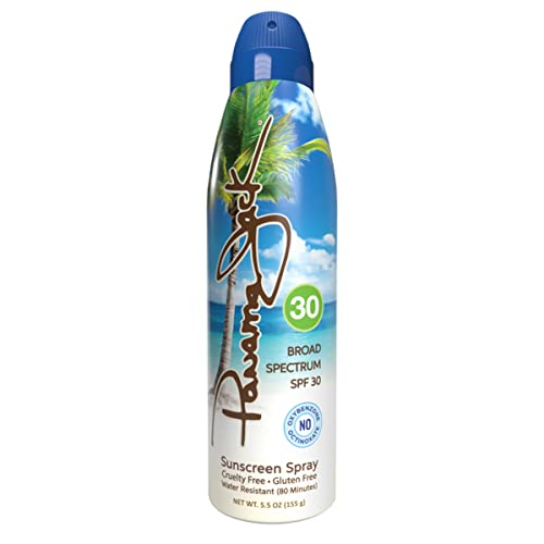 Continuous Spray Sunscreen - SPF 30, Broad Spectrum UVA/UVB Protection, PABA, Paraben, Gluten & Cruelty Free, Water Resistant (80 Minutes), 5.5 OZ