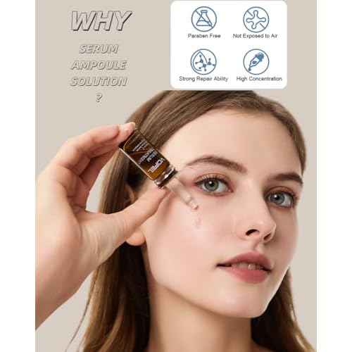 Anti Aging Serum Hyaluronic Acid Serum For Face BB Glow Starter Kit Serum Ampoules for Skin Treatment Kit 0.35 oz 8 Vials
