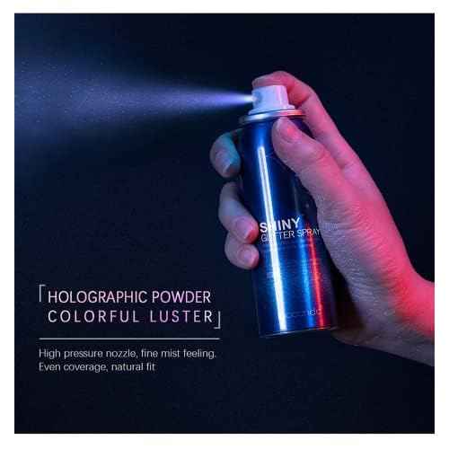 Corleone Body Glitter,Shiny Glitter Spray for Hair,Highlighter Powder,Glitter Shimmer Sparkle Hairspray Powder Makeup, for Face Body Hair Dress Prom Party