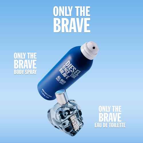 Diesel Only The Brave, Body Spray for Men, Fougere Scent With Notes of Lemon, Rosemary & Ambery Wood, 6.8 Fl. Oz.