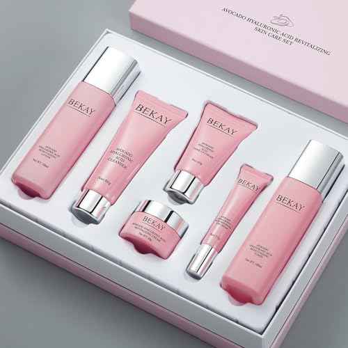 O'KADY 6-Piece Skincare Gift Set ? Avocado & Hyaluronic Acid Collection, Hydrating Cleanser, Toner, Creams & Tone-Up Base ? Daily Moisture Routine for All Skin Types, Holiday Gift for Women