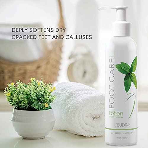 L¡¯EUDINE Foot Lotion ? Pack of 3 - Foot Care Cream with Arnica, Cocoa Seed Butter, Vegetable Glycerin, Mint ? Foot Lotion for Dry Cracked Feet and Calluses ? Refreshing and Moisturizing Foot Cream