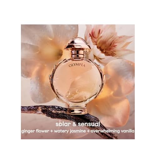 Paco Rabanne Olympea Fragrance For Women - Vanilla, Woody, Warm Spicy - Notes Of Water Jasmine, Ginger Flower And Green Mandarin - Salty And Floral Scent - Amber Floral Fragrance - Edp Spray - 1.7 Oz