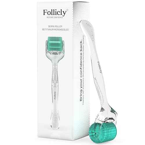 Derma Roller for Men and Women ? Professional Microneedling Tool for Hair, Skin & Face ? 192 Authentic Titanium Microneedles ? Premium At Home Care ? Includes Free Storage Case