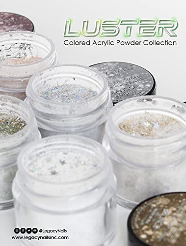 Legacy Nails Professional COLLECTION Acrylic Powder Kit 6 Colors Nail Art Set for Manicure DIY for Dip & Acrylic Nail Extensions (LUSTER COLLECTION)