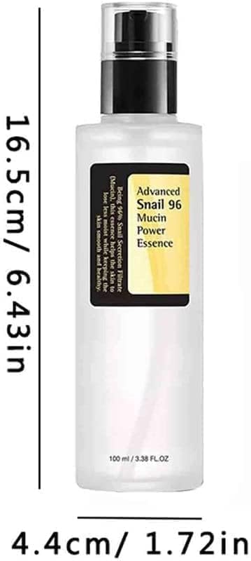 Snail Mucin 96% Power Repairing Essence, 100mL/3.38 fl.oz Snail Secret Mucin Serum for Skin Care