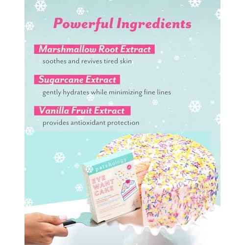 Patchology Eye Want Cake Under Eye Patches for Puffy Eyes, Dark Circles & Wrinkles, Hydrating Undereye Gel Patches, Holiday Treats, Christmas Gifts for Women & Stocking Stuffers for Teens (5 Pairs)