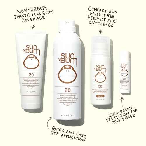 Sun Bum Sun Bum Mineral Spf 30 Sunscreen Spray and Spf 50 Lotion Vegan and Reef Friendly (octinoxate & Oxybenzone Free) Broad Spectrum Zinc Sunscreen With Uva/uvb, 2 Count