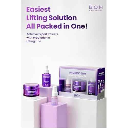 BIOHEAL BOH Probioderm 3D Lifting Skincare Set | Anti-Aging Face Moisturizer Night Cream, Ampoule & Facial Serum Spray | Korean Skin Care Kit for Firming & Hydration | K Beauty Gift Set for Women