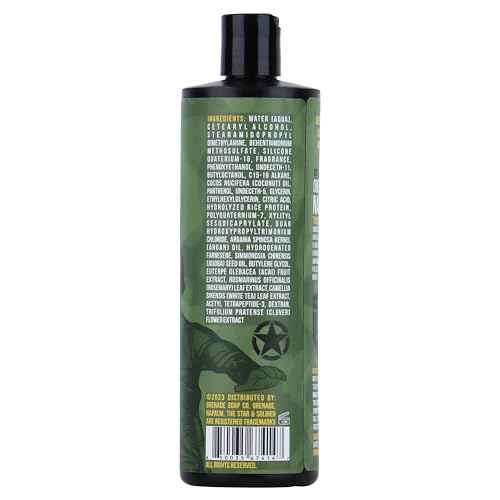 ONE MAN ARMY Men's Napalm Shampoo and Conditioner Set for Fuller, Thicker Looking Hair, Volumizing Product for Fine, Thinning Hair, Gift for Him, American Made, 16oz 2 Pack