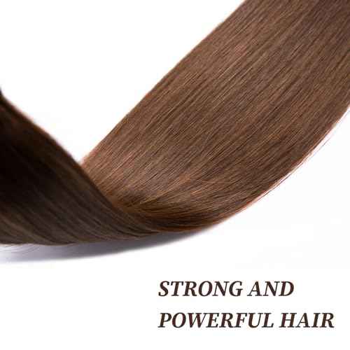 Clip in Hair Extensions Real Human Hair for White Women Dark Brown,100% Natural Premium Remy Human Hair 20 Inch 10pcs 100g/Set,Straight Clip Hair Extensions with Double Weft