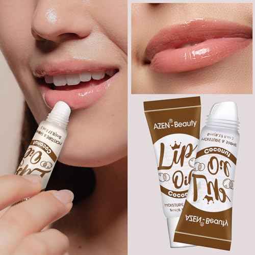 AZEN 60 Pack Lip Gloss Set, Clear Lip Gloss Bulk, Lip Oil for Dry Cracked Lips Moisturizing Hydrating Nourishing with Vitamin E