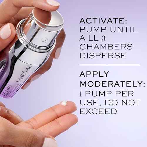 Lanc?me R?nergie H.C.F. Triple Serum Eye ? Anti-Aging Eye Serum with Hyaluronic Acid, Vitamin C & Niacinamide for Lifting, De-Puffing, Smoothing Fine Lines & Brightening Eye Contour - 0.67 Fl. Oz