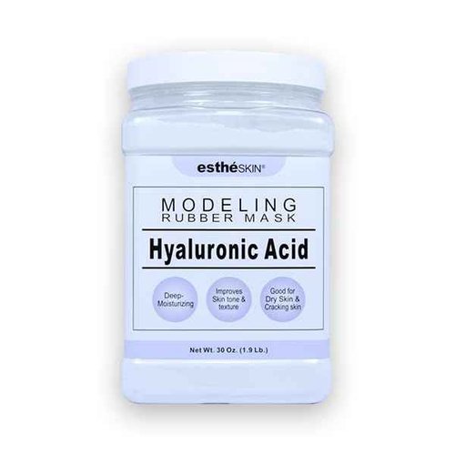 estheSKIN Peel Off Type Modeling Rubber Mask Powder Jar for Facial Skin Care Treatment (30oz) 850g, Measuring Spoon Included (30oz, 105.Hyaluronic Acid)