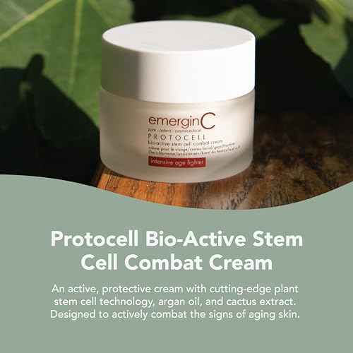 emergin C Protocell Anti-Aging Face Cream - Bio-Active Plant Stem Cell Moisturizer with Hyaluronic Acid - Combats Visible Signs of Aging, Fine Lines + Wrinkles (1.7 oz, 50 ml)