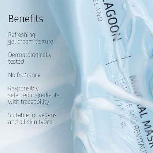 Blue Lagoon Hydrating Overnight Mineral Face Mask, Lightweight Gel Mask For Intense Hydration & Boosts Skin¡¯s Moisture Level, Use for Overnight Hydration Treatment, 2.5 oz