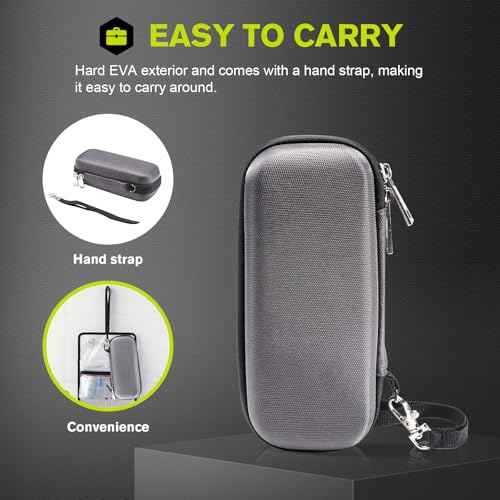 ProCase Hard Travel Carrying Case for Hybrid Electric Trimmer and Shaver, Portable Hybrid Razor Organizer Storage Bag Fit QP2630 QP2620 QP2530 QP2520 and Accessories -Carbon