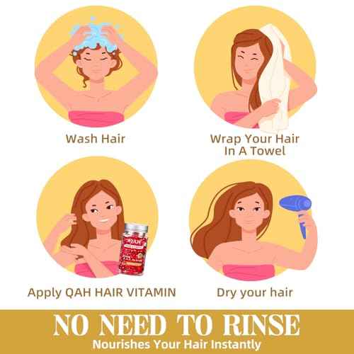 Hair Treatment Serum Capsules - Hair Treatment Serum - Vitamins A C E Pro B5 - No Rinse Conditioner for Women & Men