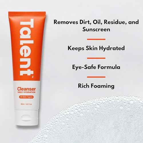 Talent Essential Starter Skincare Set - 90 Day Supply, Korean Skincare, EWG Verified, Fragrance-Free Daily Cleanser (3.0 oz) & Moisturizer (2.5 oz)