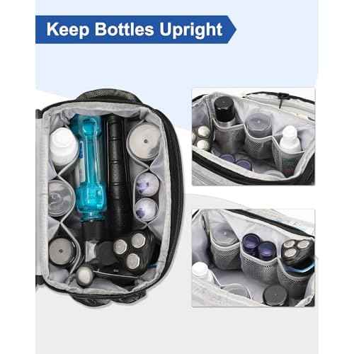Relavel Toiletry Bag for Men, Hanging Toiletries Bag for Women Water Resistant Dopp Kit Shaving Bag, Travel Essentials Large Capacity Organizer Case for Toiletries Accessories, Black