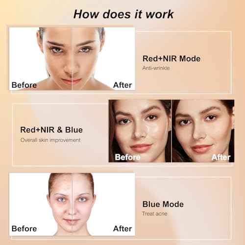 Beauty LED Light Mask -infrared light therapy red light therapy led facial light Photons Facial Skin Care Wrinkle reduce anti-acne facial light acne treatment beauty device