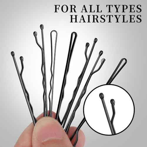 Teenitor 500pcs Black Bobby Pins, Bobby Pins for Women Black Bobby Pin Bulk 2inch