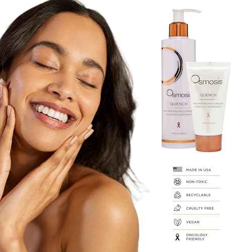 OSMOSIS QUENCH Daily Hydrating Facial Moisturizer Face Lotion with Jojoba Oil, Shea Butter, and Hyaluronic Acid, For Dry To Normal Skin