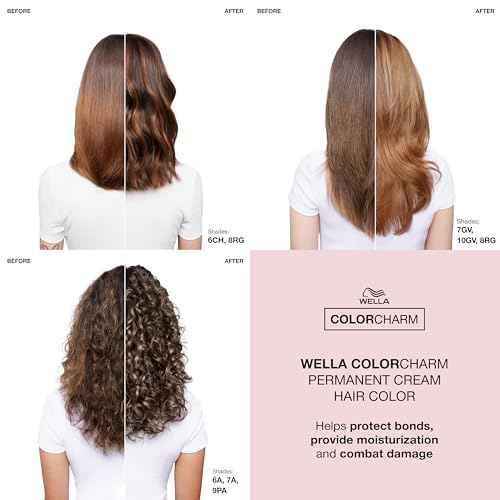 COLORCHARM Permanent Cream Hair Dye | Brown Hair Color | Medium to Golden Caramel, Cool Natural, Brunette Shades | 100% Gray Coverage | Vegan, Free of Phthalates & Parabens | 2 oz.