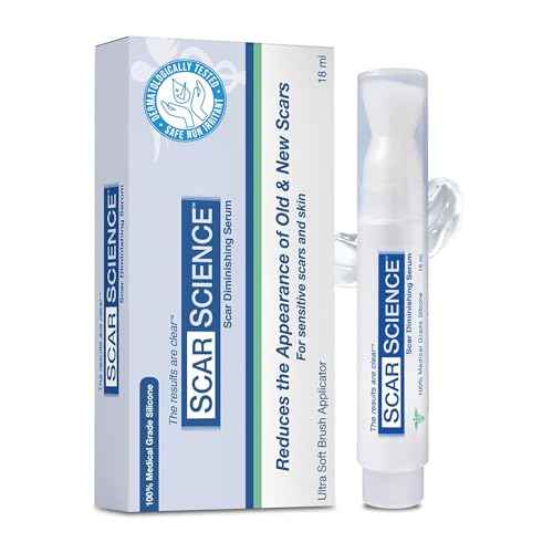 100% Silicone Scar Gel Cream Serum ? Ultra-Soft Brush Applicator for Gentle Scar Therapy After Cosmetic Procedures, Facial Peels, Surgical, Acne, Burn & Keloid Scars ? Hypoallergenic & Fragrance Free