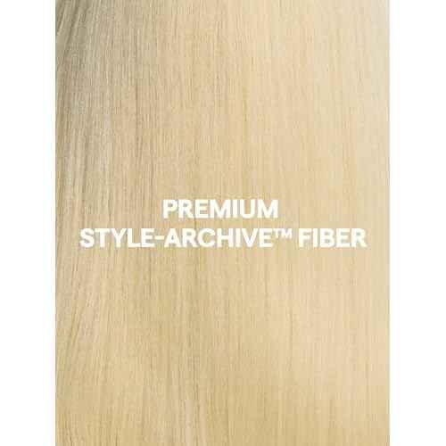 GORGIUS 613 Blonde Layered Wig Glueless Straight Synthetic Lace Front Wigs Pre Cut Pre Plucked Hairline 22 Inch