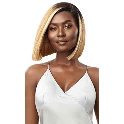 Outre Mytresses 100% Unprocessed Human Hair Custom Colored HD Lace Front Wig - LETISHA (Color:Natural Black)