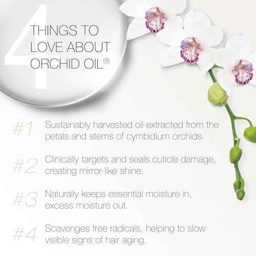 Redavid Orchid Oil Ultra Nourishing Treatment - Luxury Hair Oil made from Cymbidium Orchids for Damaged, Curly Hair - Clinically Strengthens, Adds Protein & Hydrates Hair (8.5 Fl Oz)