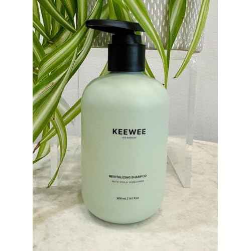 SRILabs KEEWEE Hair Growth Shampoo with Biotin, Niacinamide, Green Tea & Ginkgo ? Thickening for Thinning Hair & Hair Loss | Sulfate-Free, Color-Safe, Scalp-Calming