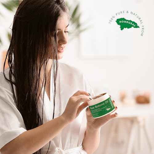 Dersie Batana Oil for Hair Growth: Unrefined Raw Batana Oil Sourced from Honduras ? 100% Pure & Organic for Thicker & Stronger Hair - Works as Hair Mask for Deep Conditioning & Repair (4 oz)