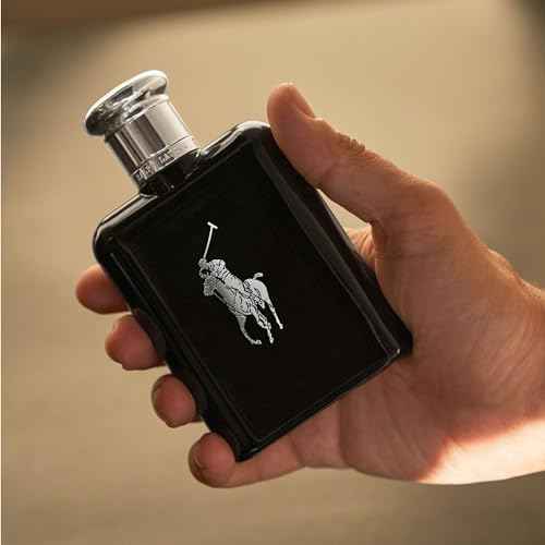 RALPH LAUREN FRAGRANCES - Polo Black - Eau de Toilette - Men's Cologne - Woody & Fresh - With Patchouli, Sandalwood, and Mandarin - Medium Intensity