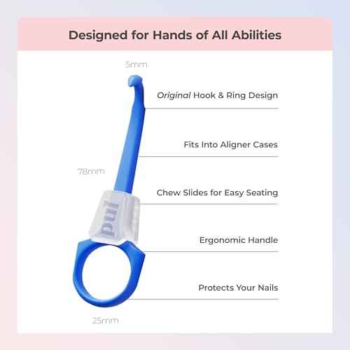 PUL Pack of 2 Reusable 2-in-1 Aligner Seating Chewie & Removal Tool ? Compatible with Invisalign, Removable Braces, Retainers, Trays ? Easy-to-Use Remover & Chew, Dental & Oral Hygiene ? Purple, Pink